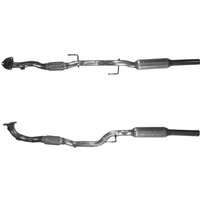 Exhaust Front Pipe BMCATS Fits: VOLKSWAGEN FOX