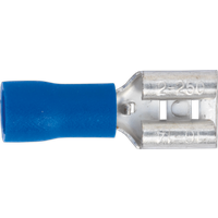 SEALEY Push-On Terminal 6.3mm Female Blue Pack Of 100 | BT20 | GSF Car Parts