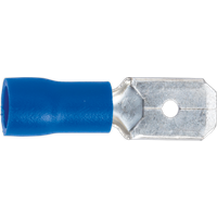SEALEY Push-On Terminal 6.3mm Male Blue Pack Of 100 | BT21 | GSF Car Parts