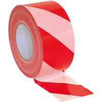 SEALEY Hazard Warning Barrier Tape 80mm X 100M Red/white Non-Adhesive | BTRW | GSF Car Parts