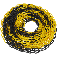 SEALEY Safety Chain Black/yellow 25M X 6mm | BYC25M | GSF Car Parts