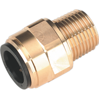 SEALEY Straight Adaptor 15mm X 1/2"bspt Brass (John Guest Speedfit® - mm011504N) | CAS15BSA | GSF Car Parts
