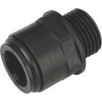 SEALEY Straight Adaptor 15mm 1/2"bsp Pack Of 2 (John Guest Speedfit® - Pm011514E) | CAS15SA | GSF Car Parts