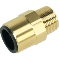 SEALEY Straight Adaptor 22mm X 3/4"bspt Brass (John Guest Speedfit® - mm012206N) | CAS22BSA | GSF Car Parts