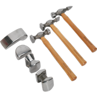 SEALEY Panel Beating Set 7Pc Drop-Forged Hickory Shafts | CB507 | GSF Car Parts