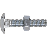 SEALEY Coach Bolt & Nut Din 603 - M8 X 40mm Zinc Pack Of 50 | CBN840 | GSF Car Parts