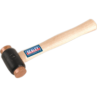 SEALEY Copper Faced Hammer 1.75Lb Hickory Shaft | CFH02 | GSF Car Parts