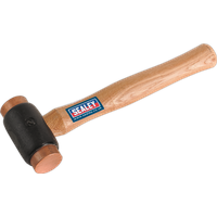SEALEY Copper Faced Hammer 2.75Lb Hickory Shaft | CFH03 | GSF Car Parts