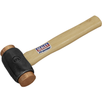 SEALEY Copper Faced Hammer 4.3Lb Hickory Shaft | CFH04 | GSF Car Parts