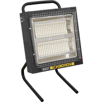 SEALEY Ceramic Heater 1.2/2.4Kw - 110V | CH30110V | GSF Car Parts