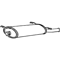 Rear Pipe/silencer A2a Fits: CITROEN XSARA