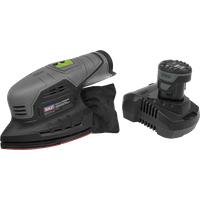 SEALEY Cordless 150mm Detail Sander 10.8V 2Ah Sv10.8 | CP108VDS | GSF Car Parts