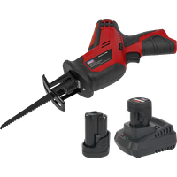 SEALEY Cordless Reciprocating Saw 12V Sv12 Series - 2 Batteries | CP1208KIT | GSF Car Parts