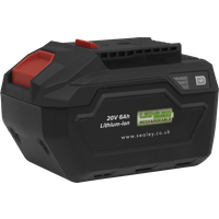SEALEY Power Tool Battery 20V 6Ah Sv20 Series Lithium-Ion | CP20VBP6 | GSF Car Parts