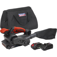 SEALEY 20V 2Ah Sv20 Series Cordless Belt Sander Kit | CP20VBSKIT1 | GSF Car Parts