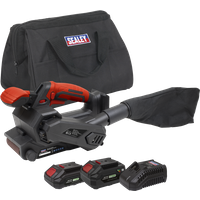 SEALEY 20V Sv20 Series Cordless Belt Sander Kit - 2 Batteries | CP20VBSKIT | GSF Car Parts