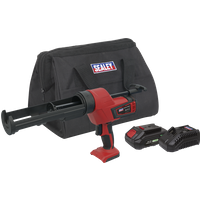 SEALEY Cordless 20V 2Ah Sv20 Series Caulking Gun Kit 310Ml | CP20VCGKIT1 | GSF Car Parts