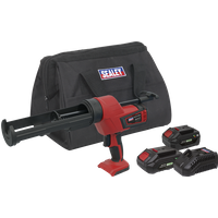 SEALEY Cordless 20V Sv20 Series 310Ml Caulking Gun Kit- 2 Batteries | CP20VCGKIT | GSF Car Parts