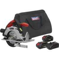 SEALEY Circular Saw Kit 20V Sv20 Series Ø150mm - 2 Batteries | CP20VCSKIT | GSF Car Parts