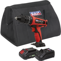SEALEY Combi Drill/driver Kit Ø13mm 20V 2Ah Sv20 Series Lithium-Ion | CP20VDDKIT1 | GSF Car Parts