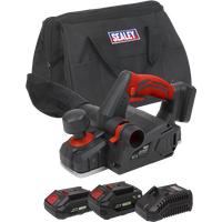 SEALEY 20V Sv20 Series Cordless Planer Kit - 2 Batteries | CP20VEPKIT | GSF Car Parts