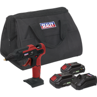 SEALEY Cordless Glue Gun Kit 20V 2Ah Sv20 Series - 2 Batteries | CP20VGGKIT | GSF Car Parts
