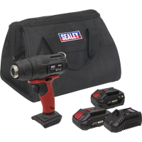 SEALEY Cordless Hot Air Gun Kit 20V Sv20 Series - 2 Batteries | CP20VHGKIT2 | GSF Car Parts