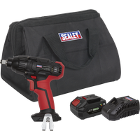 SEALEY Impact Wrench Kit 1/2"sq Drive 230Nm 20V 4Ah Sv20 Series | CP20VIWKIT1 | GSF Car Parts