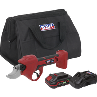 SEALEY Cordless Pruning Shears Kit 20V 2Ah Sv20 Series | CP20VPSKIT1 | GSF Car Parts