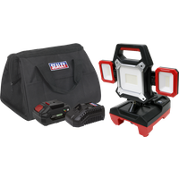 SEALEY Cordless/corded 20V 4Ah Sv20 Series Worklight Kit 45W Smd Led | CP20VWLKIT1 | GSF Car Parts