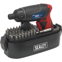 SEALEY Cordless Screwdriver Set 53Pc 3.6V Lithium-Ion | CP36S | GSF Car Parts