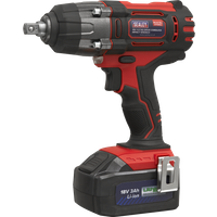SEALEY Cordless Impact Wrench 18V 3Ah Lithium-Ion 1/2"sq Drive | CP400LI | GSF Car Parts