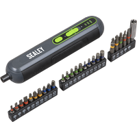 SEALEY 4V Cordless Screwdriver With 25Pc Bit Set | CP4VSD | GSF Car Parts