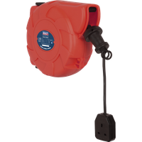 SEALEY Cable Reel System Retractable 10M 1 X 230V Socket | CRM101 | GSF Car Parts