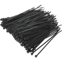SEALEY Cable Tie 100 X 2.5mm Black Pack Of 200 | CT10025P200 | GSF Car Parts