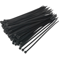 SEALEY Cable Tie 200 X 4.8mm Black Pack Of 100 | CT20048P100 | GSF Car Parts