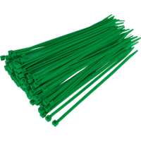 SEALEY Cable Tie 200 X 4.4mm Green Pack Of 100 | CT20048P100G | GSF Car Parts