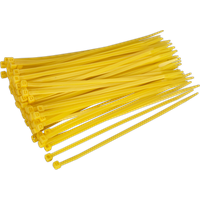 SEALEY Cable Tie 200 X 4.4mm Yellow Pack Of 100 | CT20048P100Y | GSF Car Parts
