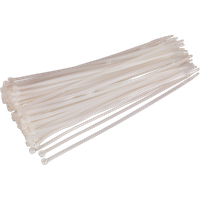 SEALEY Cable Tie 300 X 4.8mm White Pack Of 100 | CT30048P100W | GSF Car Parts