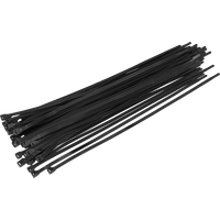 SEALEY Cable Tie 450 X 7.6mm Black Pack Of 50 | CT45076P50 | GSF Car Parts
