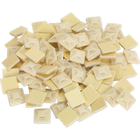 SEALEY Self-Adhesive Cable Tie Mount 20 X 20mm White Pack Of 100 | CTM2020W | GSF Car Parts