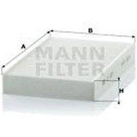 MANN Renault Fluence Cabin Filter - Particulate Filter | CU1629 | GSF Car Parts