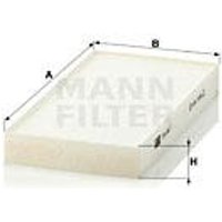 MANN Jeep Cherokee Cabin Filter - Particulate Filter | CU1811-2 | GSF Car Parts