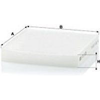 MANN Honda Jazz Cabin Filter - Particulate Filter | CU1835 | GSF Car Parts