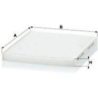 MANN Chrysler Ypsilon Cabin Filter - Particulate Filter | CU2026 | GSF Car Parts