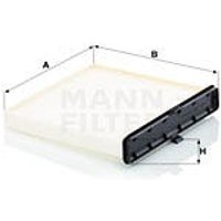 MANN Mazda 2 Cabin Filter - Particulate Filter | CU20018 | GSF Car Parts