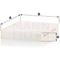 MANN Nissan Qashqai Cabin Filter - Particulate Filter | CU25003 | GSF Car Parts