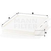 MANN Vauxhall And Opel Antara Cabin Filter - Particulate Filter | CU2622 | GSF Car Parts