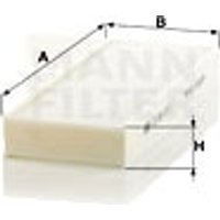 MANN Vauxhall And Opel Astra Cabin Filter - Particulate Filter | CU26014-2 | GSF Car Parts