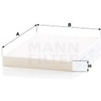 MANN Audi E-Tron Cabin Filter - Particulate Filter | CU31003 | GSF Car Parts